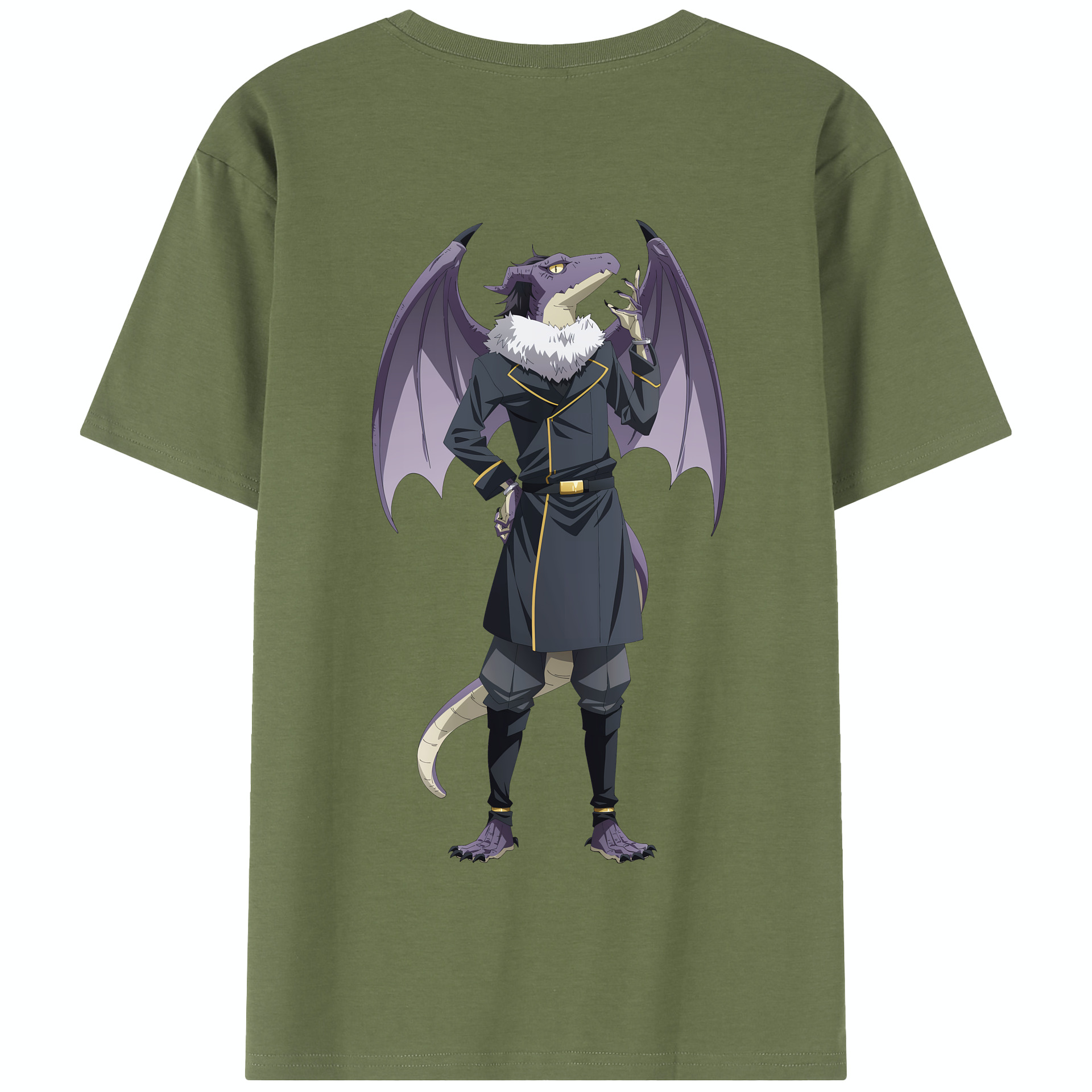 （画像用） 転スラ Regarding Reincarnated to Slime 綿100％半袖Tシャツ（背面プリント）